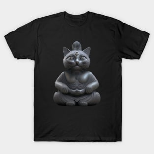 Buddha cat surprised T-Shirt